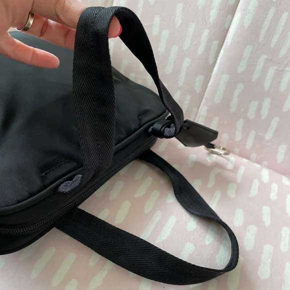 Prada Nylon Vela Nero Small Tote Bag with  Lock Black - Picture 8 of 16